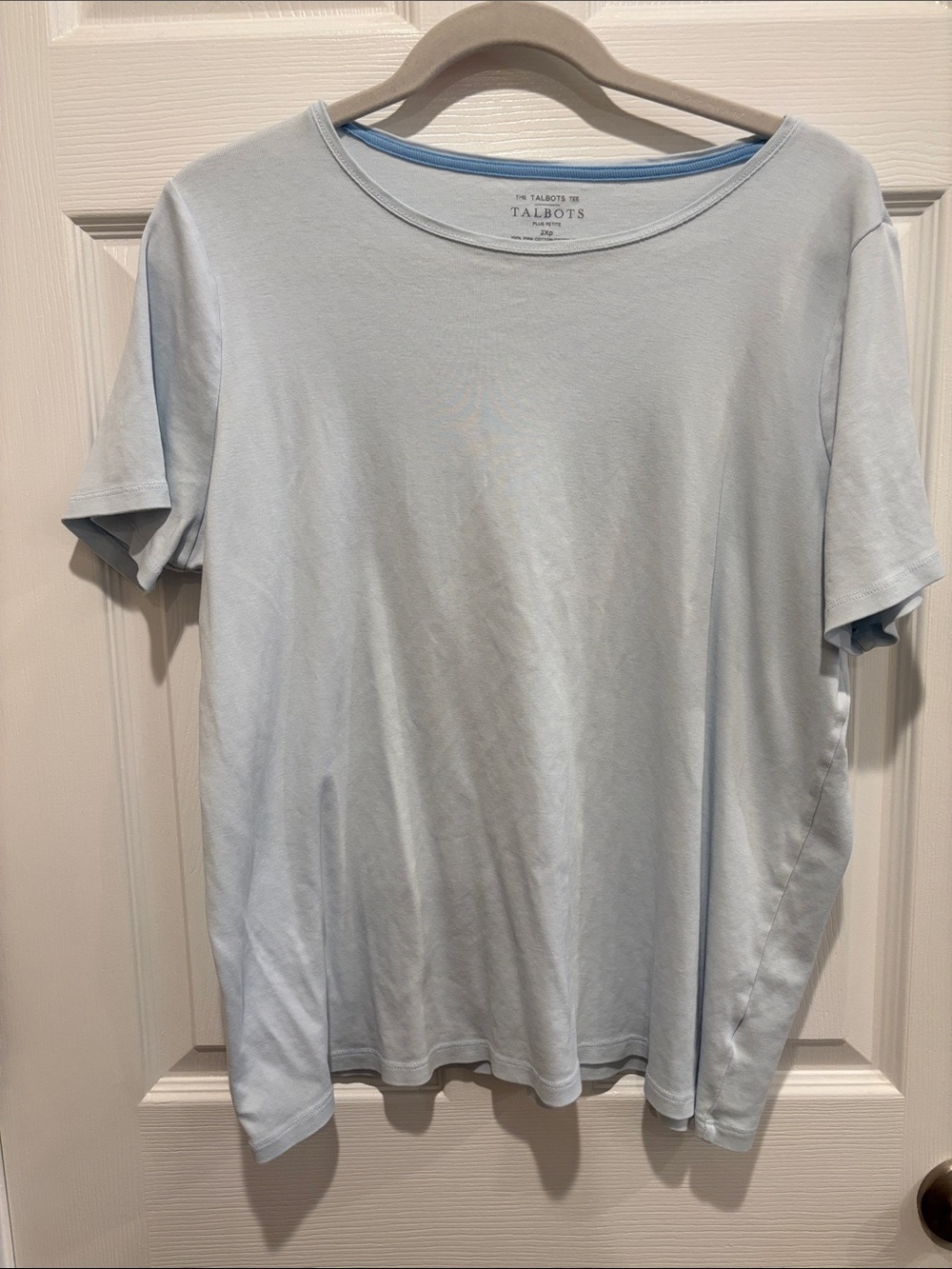 Talbots Light Blue Short Sleeve Crewneck Tee